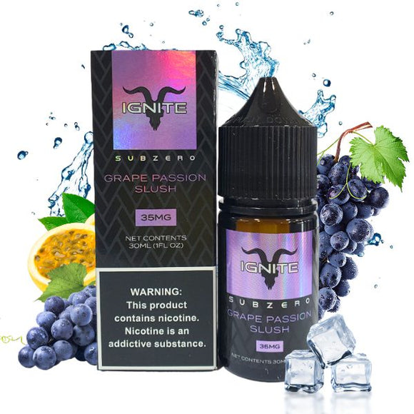 IGNITE SALT SUBZERO - GRAPE PASSION SLUSH - 30ml