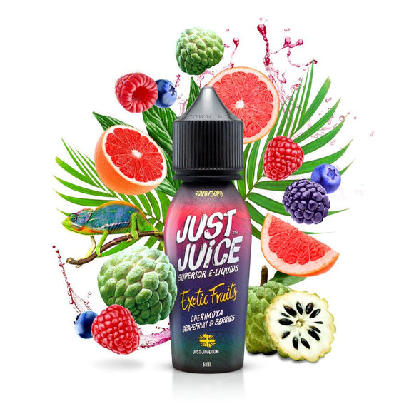 JUST JUICE EXOTIC FRUITS - CHERIMOYA GRAPEFRUIT E BERRIES - 60ml