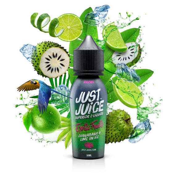 JUST JUICE EXOTIC FRUITS - GUANABANA E LIME ON ICE - 60ml