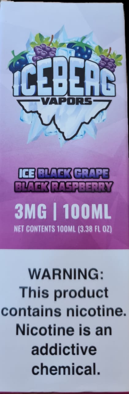 ICEBERG VAPORS - ICE BLACK GRAPE BLACK RASPBERRY - 100ml